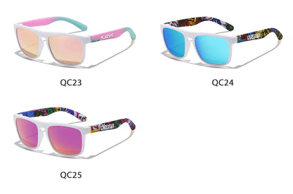 KAROS 2PCS Sunglasses Men/Women Polarized Square Mirror Brand Design Luxury UV400 SunShade Unisex Fishing Driving Cycling Hiking