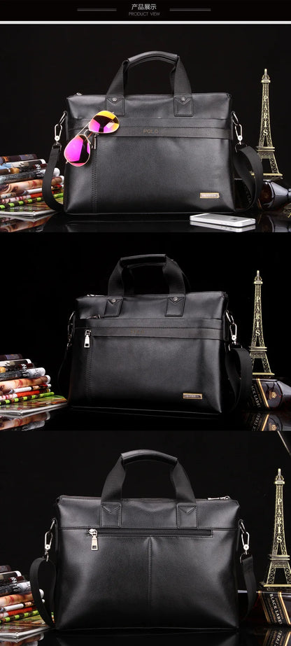 Men Briefcase Bag for Documents Designer Leather Luxury Brand Men's Business Travel Big Capacity A4 Document Organizer handbag