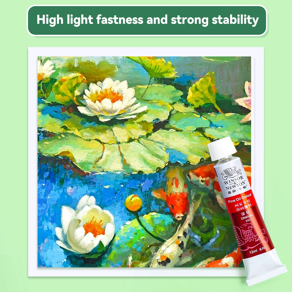 Winsor & Newton 12/18/24 Colors Oil Paints Set Professional Color Oil Paints 12ml Tube Graffiti Painting Pigments Art Supplies