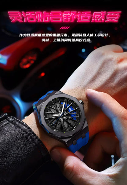 New Casual Man Wrist Watch Fashion Sports 5ATM Waterproof Men's Quartz Watches Silicone Band Male Clock Relogio Masculino