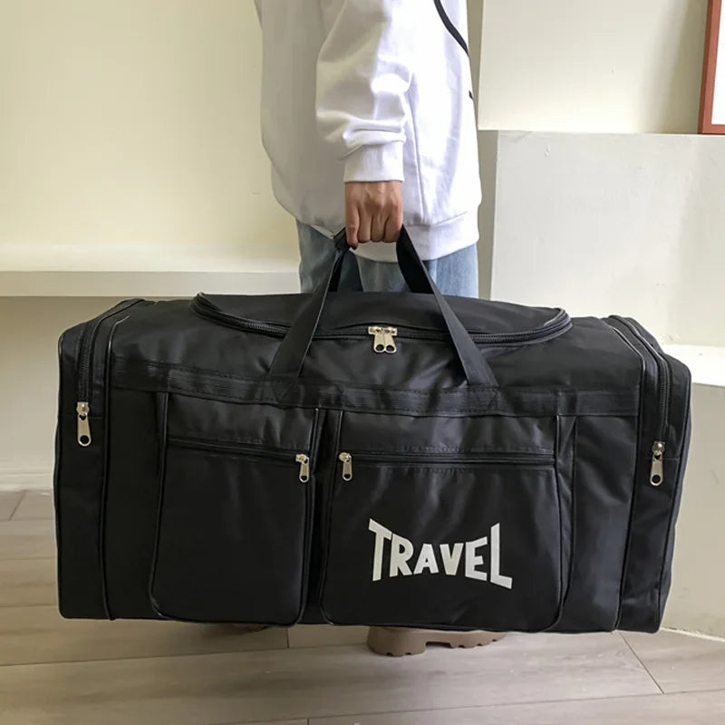 Travel Bag Foldable Large Capacity Waterproof Business Sports Handbag Wear-Resistant Portable Multifunction Duffel Bags Y36A