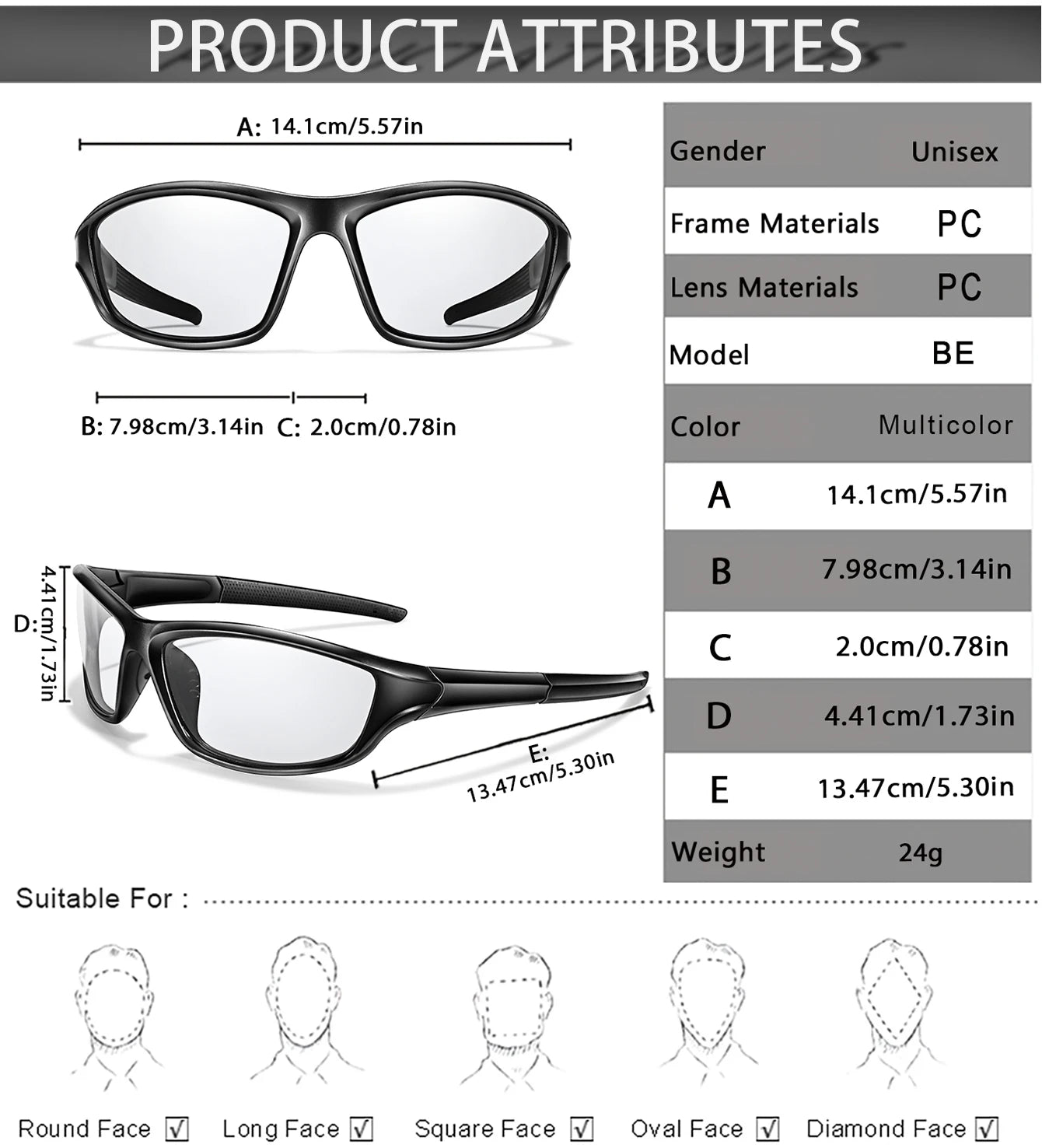 New Style Photochromic Cycling Eyewear Men Women MTB Bike Running Fishing Glasses Comfortable Brand Bicycle Goggles UV400