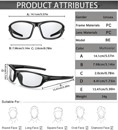 New Style Photochromic Cycling Eyewear Men Women MTB Bike Running Fishing Glasses Comfortable Brand Bicycle Goggles UV400
