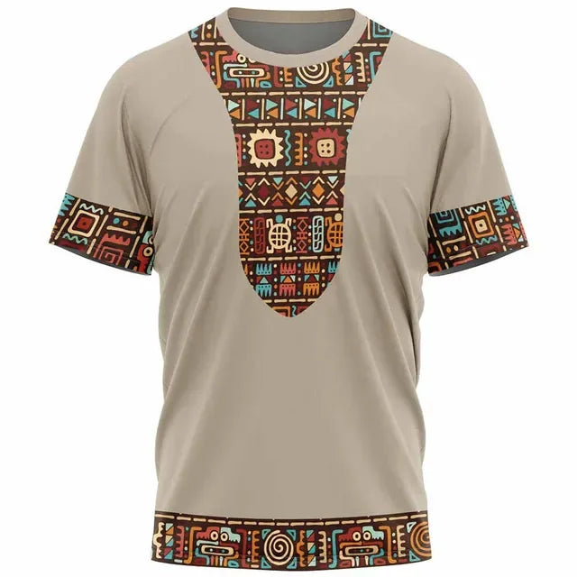 New Ethnic Tribal Dashiki T-Shirts African Patterns 3D Print Men Women Short Sleeve T Shirt Harajuku Y2k Tees Tops Kids Clothing