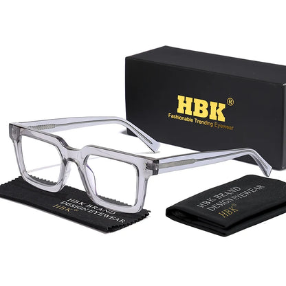 HBK Fashion Glasses Frames for Men TR90 Square Anti Blue Light Women's Daily Simple Business Glasses Optical Eyeglasses Frame