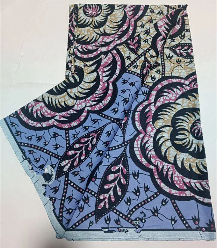 2023 Guaranteed Veritable Super Hollandais African Wax Fabric 100%Cotton 6 yards Original Ankara Block Print Pattern Africa