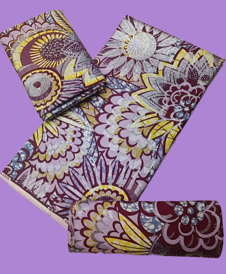 Grand Super 100% Cotton African Wax Fabric High Quality Wax Print Ankara Fabric For Sewing 6yards Women Fabric