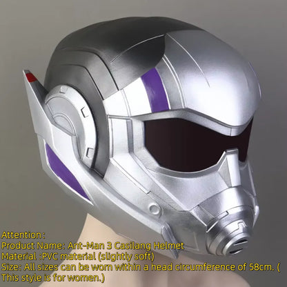 Helmet Cosplay AntMan and The Wasp Quantumania Stature Helmet Antgirl Cassie Mask PVC Ant Mask Halloween Party Prop