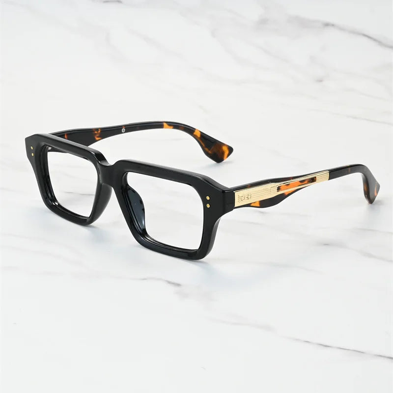 New Brand Design Square Alloy Frame Myopia Glasses Prescription Photochromic Anti Blue Light Women Shortsight Eyewear 0 to -6.00