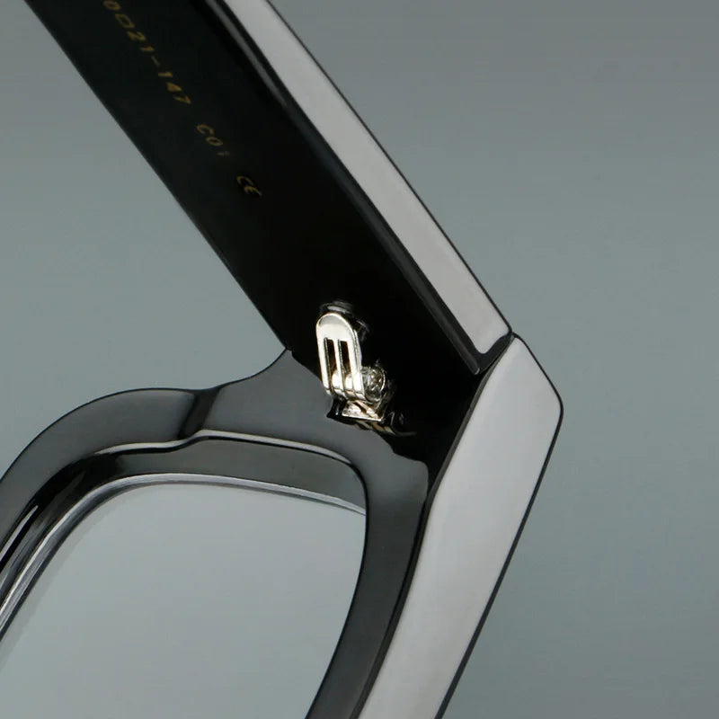 HONKAN Vintage Rectangle TR90 Frame Men's Myopia Glasses Luxury Brand Thick Frames Anti Blue Light Reading Glasses Men Women