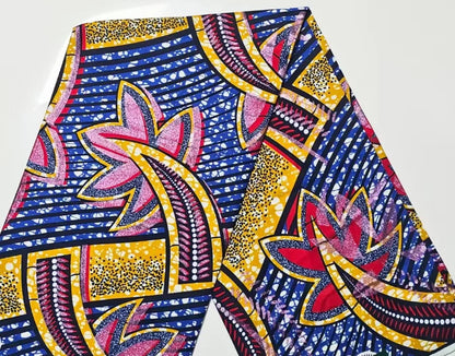 Latest African Grand Golden Wax Fabric Super Good Quality Women Pagne Flash Cotton Prints Batik Ankara Glitter Tissus 6yards