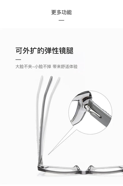 Classic Square Anti Blue Light Blocking Reading Glasses For Women Men Simple Thick Frame Design Myopia Prescription Glasses