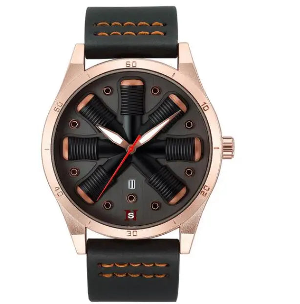 Unique Creative Half Transparent Unisex Watch clock For Men Women Couple Geek Stylish Leather Wrist watches Fashion Quartz watch