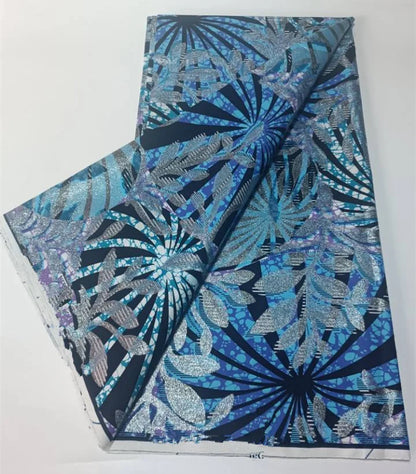 Grand Super 100% Cotton African Wax Fabric High Quality Wax Print Ankara Fabric For Sewing 6yards Women Fabric