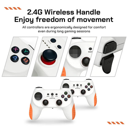 2026 New 128G X10 PRO GameStick 4K Video Game Console 3D Games Built-In 50K Games 40+ Emulators Retro Games Dual 2.4G Controller