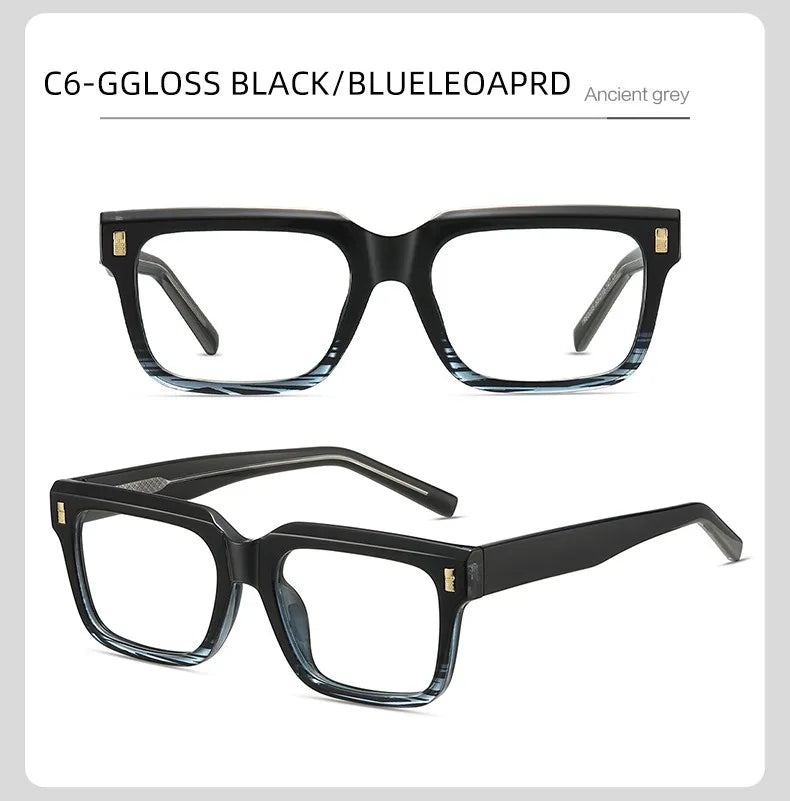 Anti Blue Light Computer Glasses Frame Men Trendy Fashionable Stylish Eyeglasses Classic Spectacles TR90 Eyeglasses for Man