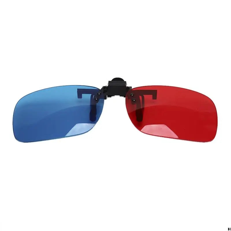 1/2PC Red Blue Green 3D Glasses Black Frame For Dimensional Anaglyph Movie TV