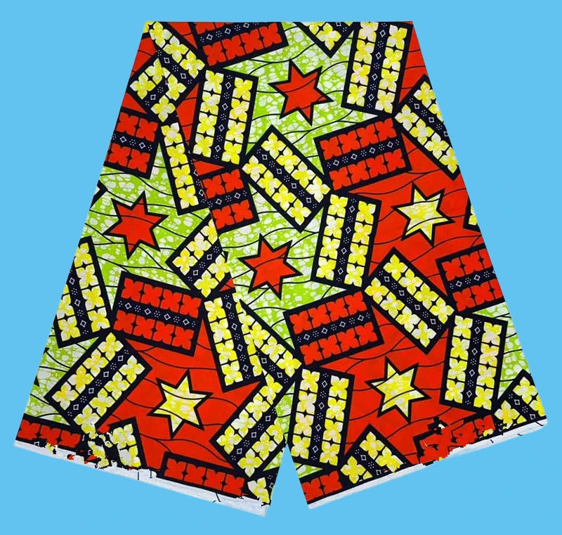 Ankara Fabric African Real Wax Print Cotton 100% New Design 2024 Tissus Wax Africain Patchwork Fabric For Dress 6yard Sales Soft