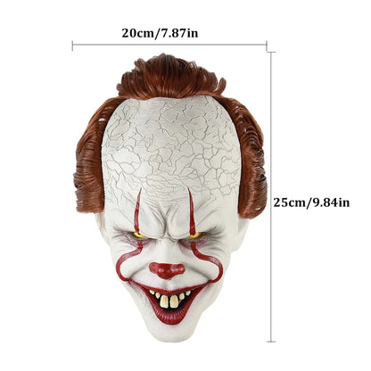 Halloween Mask Luminescent Stephen King's It Mask Pennywise Horror Clown Joker Mask Clown Mask Halloween Cosplay Costume Props