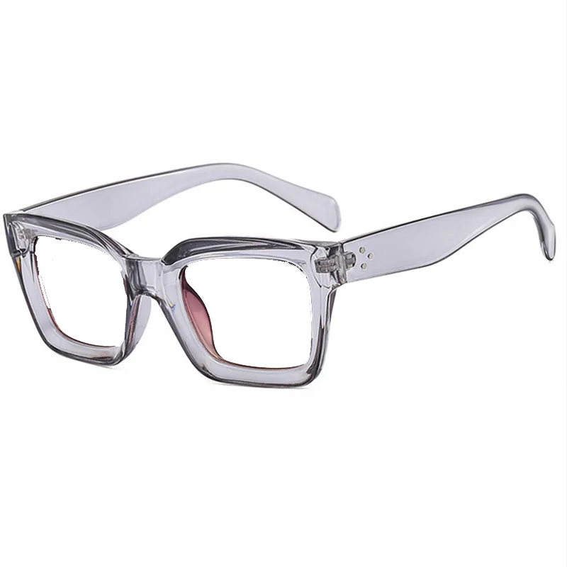 Retra Square Concave Frame Clear Lens Glasses Ultra Light Myopia Nerd Spectacles Degree 0 -0.5 -1.0 -2.0 -3.0 -4.0 to -6.0