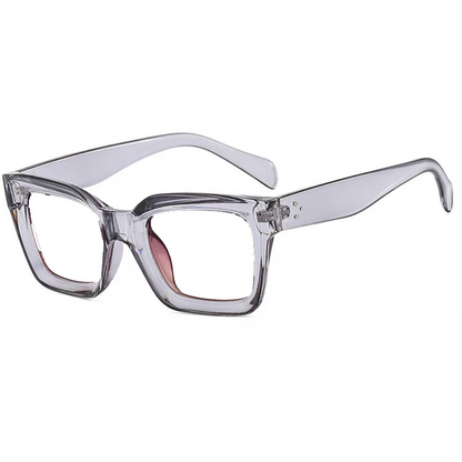 Retra Square Concave Frame Clear Lens Glasses Ultra Light Myopia Nerd Spectacles Degree 0 -0.5 -1.0 -2.0 -3.0 -4.0 to -6.0