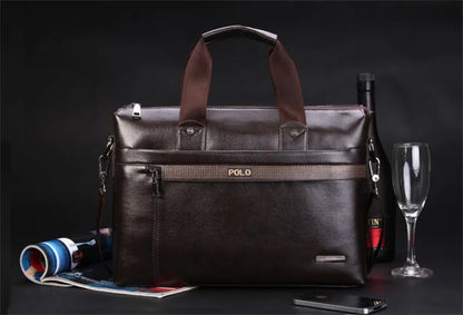 Men Briefcase Bag for Documents Designer Leather Luxury Brand Men's Business Travel Big Capacity A4 Document Organizer handbag