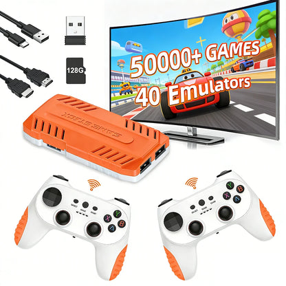 2026 New 128G X10 PRO GameStick 4K Video Game Console 3D Games Built-In 50K Games 40+ Emulators Retro Games Dual 2.4G Controller