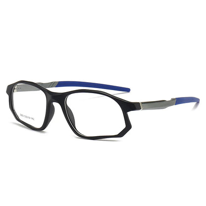 YIMARUILI New Fashion Sports Glasses Men and Women TR90 Spring Leg Design Big Face Optical Prescription Eyeglasses frame 5853