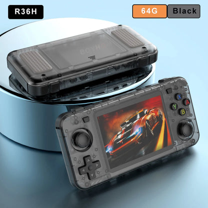 R36H Retro Handheld Video Game Console 3.5 Inch IPS Screen 10000+ Games ARKOS Emulator for PS1/PSP/DC/N64/SS
