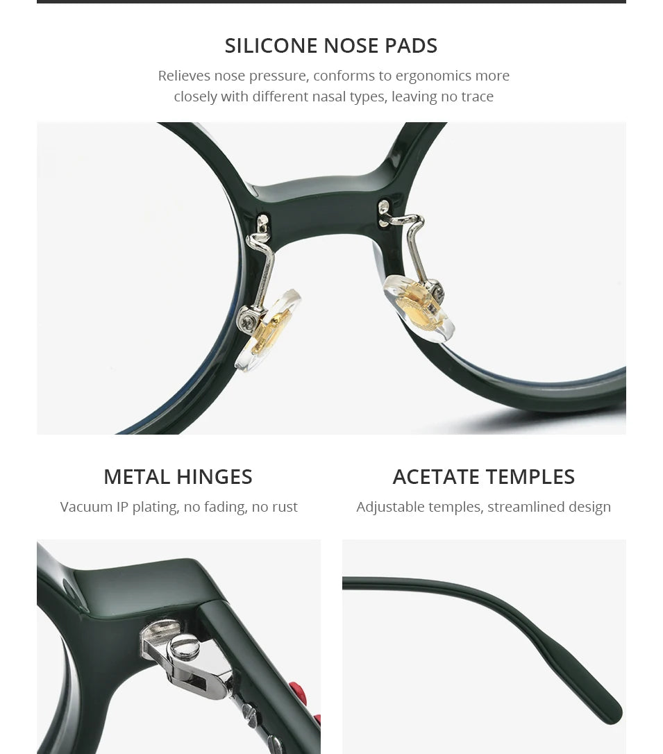 FONEX HEPIDEM Acetate Eyeglasses Frame Men 2025 New Small Round Brand Design Glasses Women Retro Vintage Eyewear Spectacles 9341
