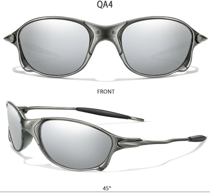 Men Women Sunglasses Metal and Plastic Light weight Frame UV400 Outdoor Sports Fishing Cycling Running, Hiking, Driving Goggles