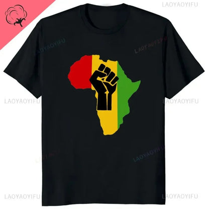 Hipster Reggae Africa Map Rasta Regae Music Vintage T Shirt Clothes 90s Hipster Short Sleeve T-shirts for Men Cotton Cool Tshirt