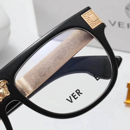 Fashionable Business Square Anti-Blue Light Glasses Personalized Light Luxury Brand Glasses Frame Support Optical Customization