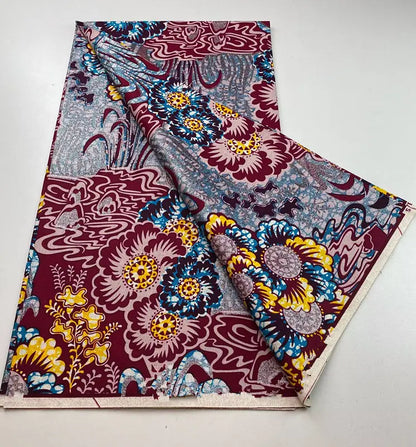 100%Certified Grand Super African Wax Nigerian GlitterGlam Gold Embellished Ankara Wax Printed Fabric Real Original For Sewing