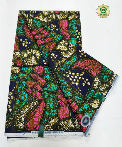 2025 Newest Veritable Original Super-W Guaranteed Dutch Hollandais Pagne Real Wax Print Fabric African Dress 100% Cotton 6 yard