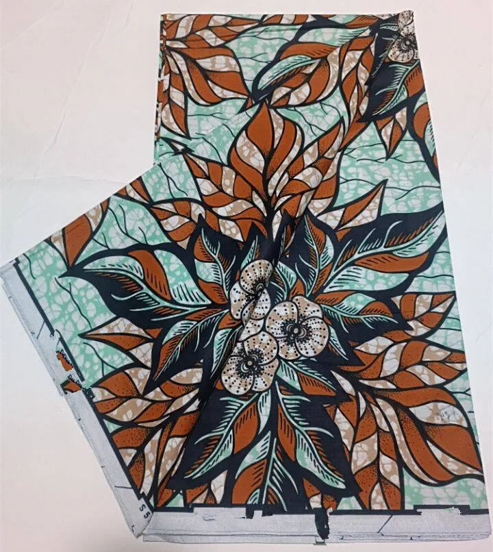 2023 Guaranteed Veritable Super Hollandais African Wax Fabric 100%Cotton 6 yards Original Ankara Block Print Pattern Africa