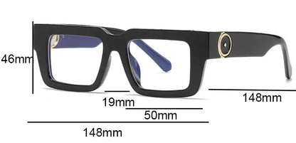 Vintage Red Square Reading Glasses Women Men Luxury Brand Blue Light Blocking Computer Glasses Optical Presbyopia Eyeglasses +3