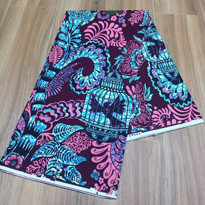 Ankara Fabric African Real Wax Print Cotton 100% New Design 2024 Tissus Wax Africain Patchwork Fabric For Dress 6yard Sales Soft