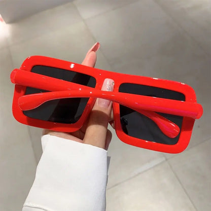 Big Oversized Square Sunglasses Punk UV400 Protection Thick Frame Sun Glasses Lady Shades for Women & Men