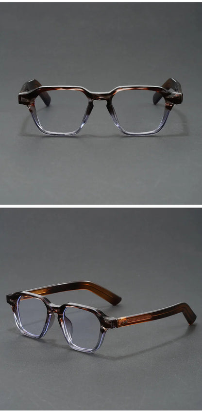 Men's Reading Glasses Blue Light Optical Lenses with Recipe Woman Vintage Tr90 Photochromic Lens Women's Eyeglasses with Frame