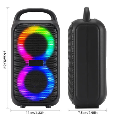 1000W Party Portable Speakers Bluetooth Wireless Boombox Sound Large Speaker Dual 3 inche Subwoofer for Outdoor Dancing Famliy