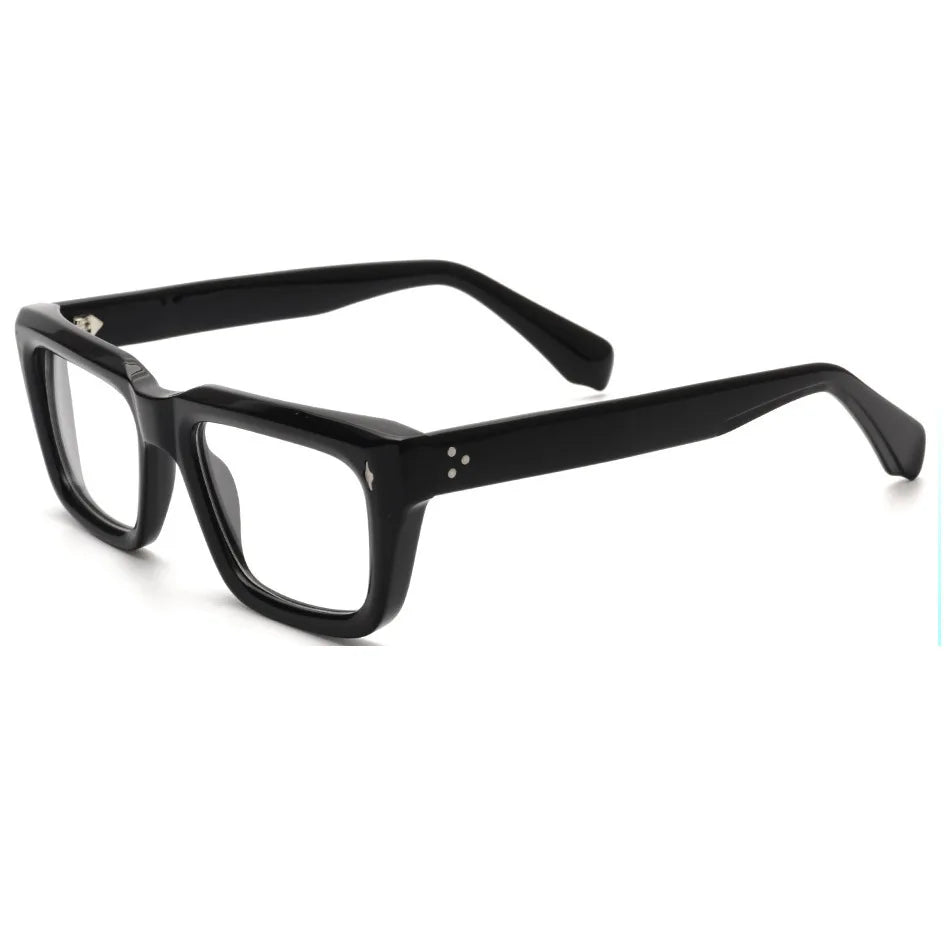 Fashion Thick Frame Acetate Glasses Men Vintage Square Myopia Prescription Eyeglasses Frame Reading Glasses Luxury Brand Eyewear