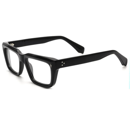 Fashion Thick Frame Acetate Glasses Men Vintage Square Myopia Prescription Eyeglasses Frame Reading Glasses Luxury Brand Eyewear