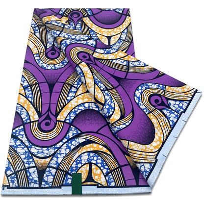 African Real Wax Prints Fabric Ankara Wax 100% Cotton Fabric Guaranteed Veritable Original Sewing Material