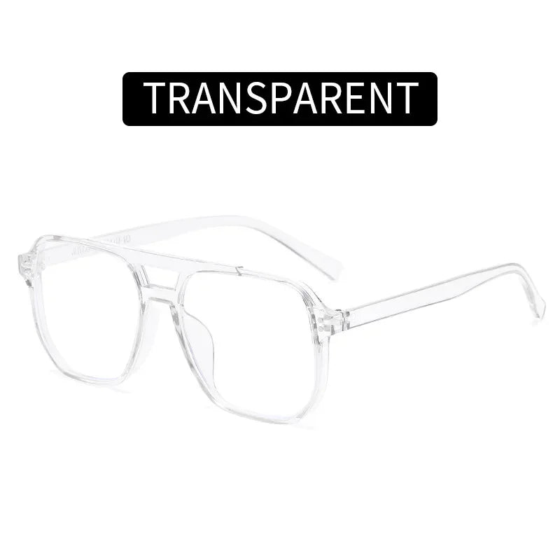 Transparent Computer Glasses Frame Women Men Anti Blue Light square Eyewear Blocking Glasses Optical Spectacle