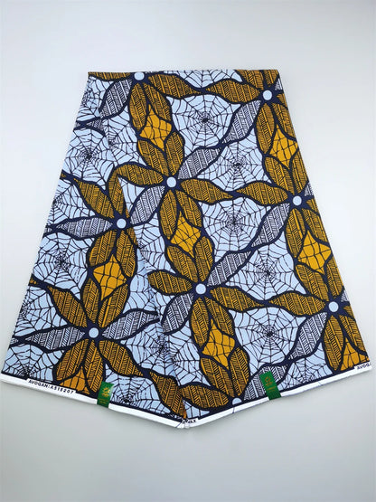 Ankara Fabric African Real Wax Print Fabric 100% Cotton High Quality 6 Yards African Fabric for Party Dress Nigeria