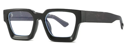 Oversized Square Reading Glasses For Women Brand Designer Blue Light Blocking Eyeglasses Green Leopard Prescription Glasses Men