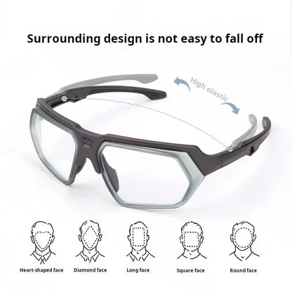 MOMOJA Cycling Glasses Integrated Windproof Goggles Football Badminton Basketball Men and Women Sports Prescription Glasses T11