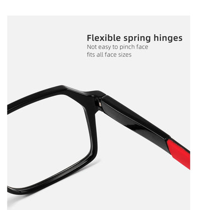 Men Sports Glasses Square Blue Light Myopia Prescription Eyeglasses Reading TR90 Trendy Photochromic Lens Mtb Bicycle Eyewear +1