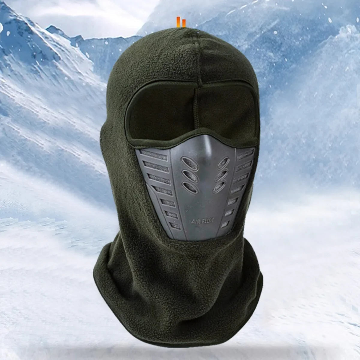 WRELS Winter Outdoor Skiing Riding Masked Cap Thickened Fleece Cap Scarf Face Protection Warm Windproof Hat Headgear Mask